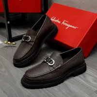 Cheap Salvatore Ferragamo Leather Shoes For Men #1392102 Replica Wholesale [$112.00 USD] [ITEM#1392102] on Replica Salvatore Ferragamo Leather Shoes