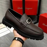 Cheap Salvatore Ferragamo Leather Shoes For Men #1392102 Replica Wholesale [$112.00 USD] [ITEM#1392102] on Replica Salvatore Ferragamo Leather Shoes