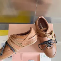 Cheap MIU MIU Casual Shoes For Women #1392237 Replica Wholesale [$125.00 USD] [ITEM#1392237] on Replica MIU MIU Casual Shoes