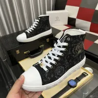 Cheap Versace High Tops Shoes For Men #1392491 Replica Wholesale [$80.00 USD] [ITEM#1392491] on Replica Versace High Tops Shoes