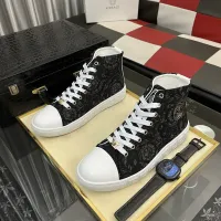 Cheap Versace High Tops Shoes For Men #1392491 Replica Wholesale [$80.00 USD] [ITEM#1392491] on Replica Versace High Tops Shoes
