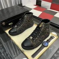 Cheap Versace High Tops Shoes For Men #1392492 Replica Wholesale [$80.00 USD] [ITEM#1392492] on Replica Versace High Tops Shoes