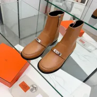 Cheap Hermes Boots For Women #1392670 Replica Wholesale [$145.00 USD] [ITEM#1392670] on Replica Hermes Boots