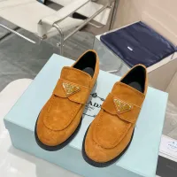 Cheap Prada Leather Shoes For Women #1392726 Replica Wholesale [$102.00 USD] [ITEM#1392726] on Replica Prada Leather Shoes