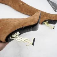 Cheap Yves Saint Laurent YSL Boots For Women #1392753 Replica Wholesale [$132.00 USD] [ITEM#1392753] on Replica Yves Saint Laurent YSL Boots