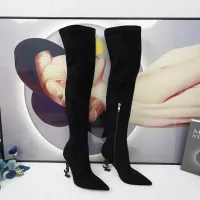 Cheap Yves Saint Laurent YSL Boots For Women #1392755 Replica Wholesale [$132.00 USD] [ITEM#1392755] on Replica Yves Saint Laurent YSL Boots