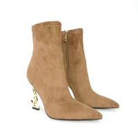 Cheap Yves Saint Laurent YSL Boots For Women #1392761 Replica Wholesale [$118.00 USD] [ITEM#1392761] on Replica Yves Saint Laurent YSL Boots