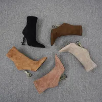 Cheap Yves Saint Laurent YSL Boots For Women #1392763 Replica Wholesale [$118.00 USD] [ITEM#1392763] on Replica Yves Saint Laurent YSL Boots