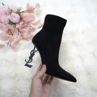 Cheap Yves Saint Laurent YSL Boots For Women #1392765 Replica Wholesale [$118.00 USD] [ITEM#1392765] on Replica Yves Saint Laurent YSL Boots