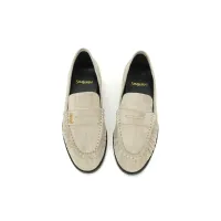 Cheap Yves Saint Laurent YSL Leather Shoes For Women #1392788 Replica Wholesale [$102.00 USD] [ITEM#1392788] on Replica Yves Saint Laurent YSL Leather Shoes
