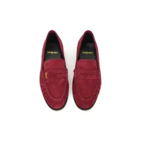 Cheap Yves Saint Laurent YSL Leather Shoes For Women #1392791 Replica Wholesale [$102.00 USD] [ITEM#1392791] on Replica Yves Saint Laurent YSL Leather Shoes
