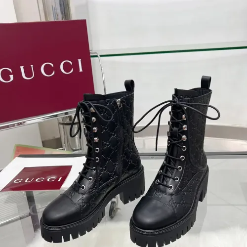 Cheap Gucci Boots For Women #1393023 Replica Wholesale [$118.00 USD] [ITEM#1393023] on Replica Gucci Boots
