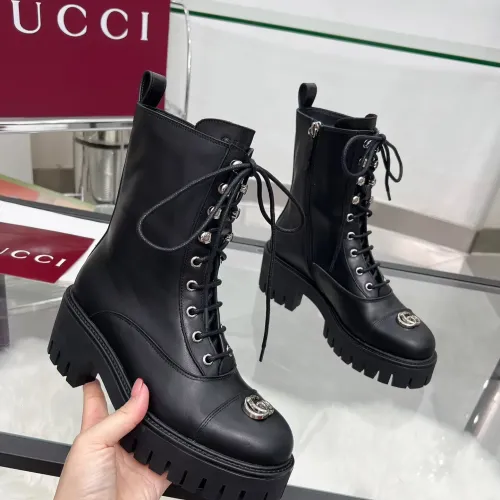 Cheap Gucci Boots For Women #1393024 Replica Wholesale [$118.00 USD] [ITEM#1393024] on Replica Gucci Boots