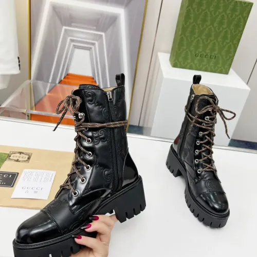 Cheap Gucci Boots For Women #1393027 Replica Wholesale [$118.00 USD] [ITEM#1393027] on Replica Gucci Boots