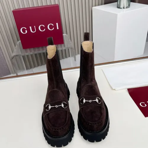 Cheap Gucci Boots For Women #1393029 Replica Wholesale [$115.00 USD] [ITEM#1393029] on Replica Gucci Boots