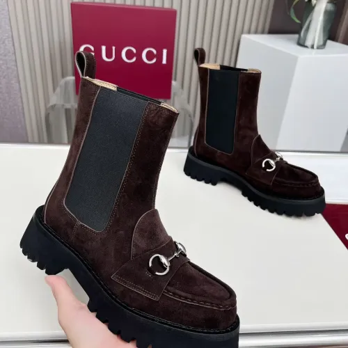 Cheap Gucci Boots For Women #1393029 Replica Wholesale [$115.00 USD] [ITEM#1393029] on Replica Gucci Boots