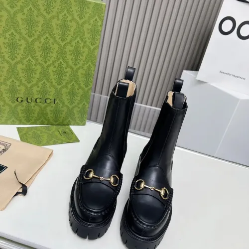 Cheap Gucci Boots For Women #1393031 Replica Wholesale [$118.00 USD] [ITEM#1393031] on Replica Gucci Boots