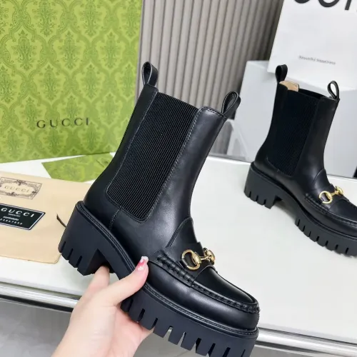Cheap Gucci Boots For Women #1393031 Replica Wholesale [$118.00 USD] [ITEM#1393031] on Replica Gucci Boots