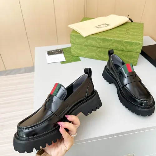 Cheap Gucci Oxfords Shoes For Women #1393043 Replica Wholesale [$92.00 USD] [ITEM#1393043] on Replica Gucci Oxfords Shoes
