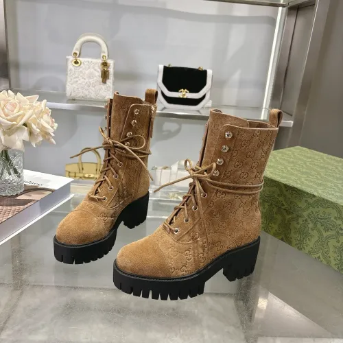 Cheap Gucci Boots For Women #1393045 Replica Wholesale [$128.00 USD] [ITEM#1393045] on Replica Gucci Boots