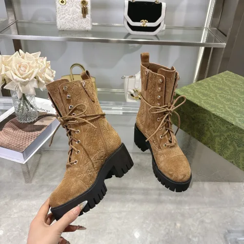 Cheap Gucci Boots For Women #1393045 Replica Wholesale [$128.00 USD] [ITEM#1393045] on Replica Gucci Boots