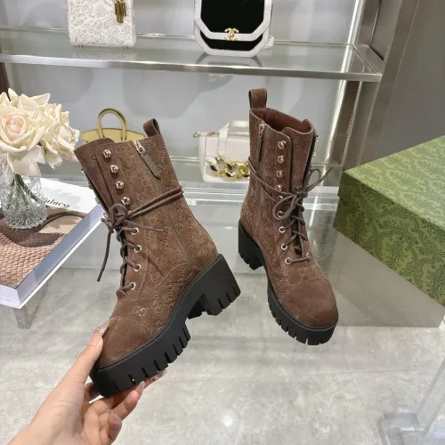 Cheap Gucci Boots For Women #1393046 Replica Wholesale [$128.00 USD] [ITEM#1393046] on Replica Gucci Boots