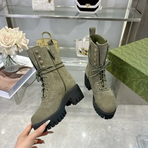 Cheap Gucci Boots For Women #1393047 Replica Wholesale [$128.00 USD] [ITEM#1393047] on Replica Gucci Boots