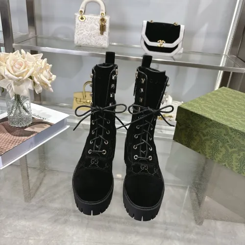 Cheap Gucci Boots For Women #1393048 Replica Wholesale [$128.00 USD] [ITEM#1393048] on Replica Gucci Boots
