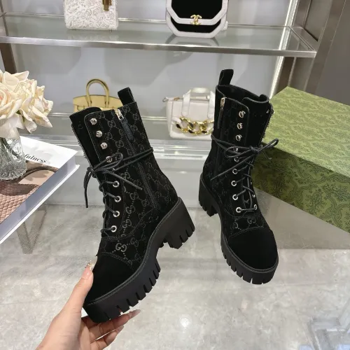 Cheap Gucci Boots For Women #1393048 Replica Wholesale [$128.00 USD] [ITEM#1393048] on Replica Gucci Boots