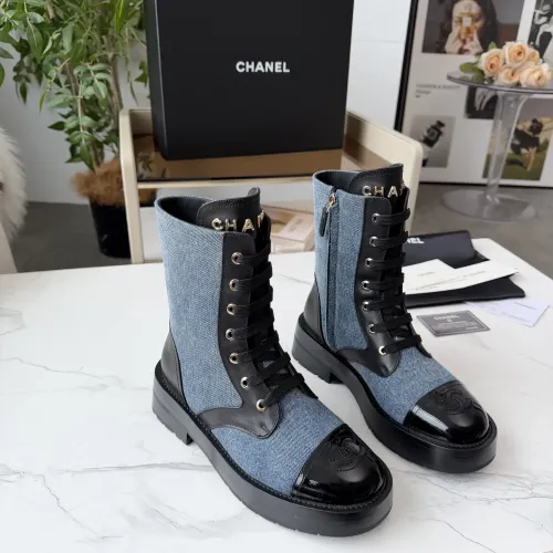Cheap Chanel Boots For Women #1393051 Replica Wholesale [$122.00 USD] [ITEM#1393051] on Replica Chanel Boots