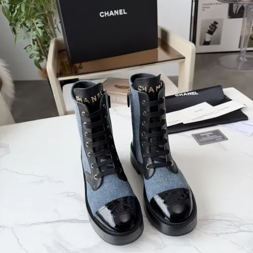 Cheap Chanel Boots For Women #1393051 Replica Wholesale [$122.00 USD] [ITEM#1393051] on Replica Chanel Boots