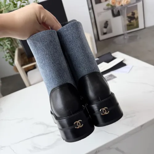 Cheap Chanel Boots For Women #1393051 Replica Wholesale [$122.00 USD] [ITEM#1393051] on Replica Chanel Boots
