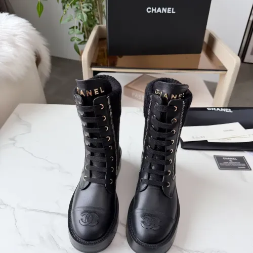 Cheap Chanel Boots For Women #1393052 Replica Wholesale [$122.00 USD] [ITEM#1393052] on Replica Chanel Boots