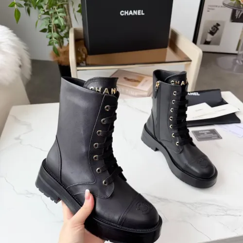 Cheap Chanel Boots For Women #1393053 Replica Wholesale [$122.00 USD] [ITEM#1393053] on Replica Chanel Boots