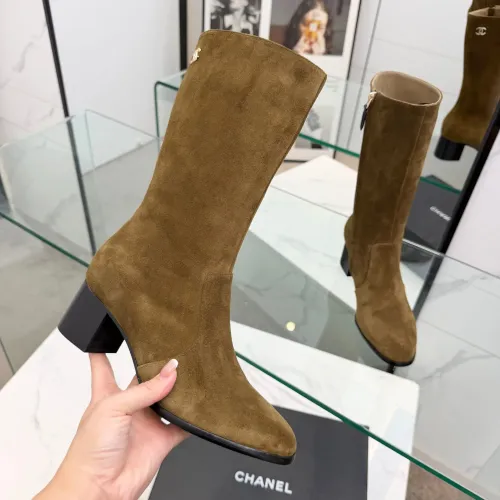 Cheap Chanel Boots For Women #1393054 Replica Wholesale [$125.00 USD] [ITEM#1393054] on Replica Chanel Boots