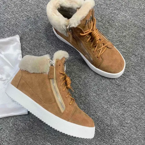 Cheap Giuseppe Zanotti High Tops Shoes For Women #1393127 Replica Wholesale [$100.00 USD] [ITEM#1393127] on Replica Giuseppe Zanotti High Tops Shoes