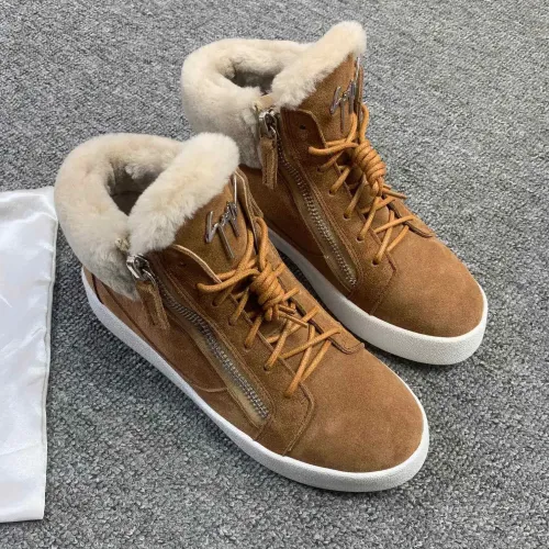 Cheap Giuseppe Zanotti High Tops Shoes For Women #1393127 Replica Wholesale [$100.00 USD] [ITEM#1393127] on Replica Giuseppe Zanotti High Tops Shoes