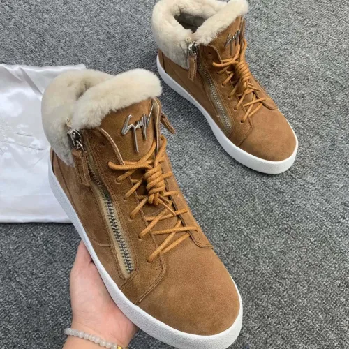 Cheap Giuseppe Zanotti High Tops Shoes For Women #1393127 Replica Wholesale [$100.00 USD] [ITEM#1393127] on Replica Giuseppe Zanotti High Tops Shoes