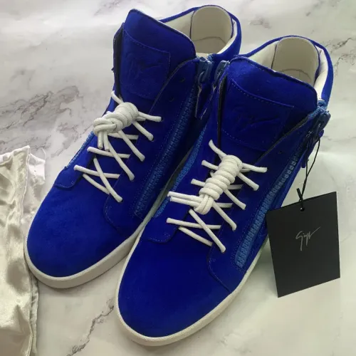 Cheap Giuseppe Zanotti High Tops Shoes For Women #1393129 Replica Wholesale [$100.00 USD] [ITEM#1393129] on Replica Giuseppe Zanotti High Tops Shoes