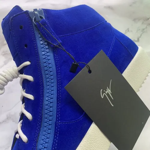 Cheap Giuseppe Zanotti High Tops Shoes For Women #1393129 Replica Wholesale [$100.00 USD] [ITEM#1393129] on Replica Giuseppe Zanotti High Tops Shoes