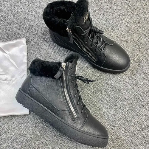 Cheap Giuseppe Zanotti High Tops Shoes For Women #1393131 Replica Wholesale [$102.00 USD] [ITEM#1393131] on Replica Giuseppe Zanotti High Tops Shoes
