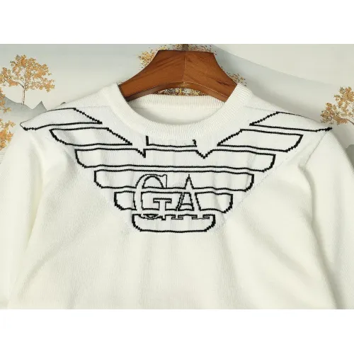 Cheap Armani Sweaters Long Sleeved For Men #1393216 Replica Wholesale [$48.00 USD] [ITEM#1393216] on Replica Armani Sweaters