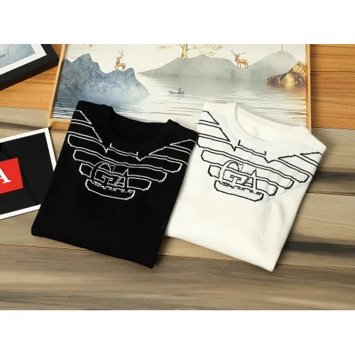 Cheap Armani Sweaters Long Sleeved For Men #1393217 Replica Wholesale [$48.00 USD] [ITEM#1393217] on Replica Armani Sweaters