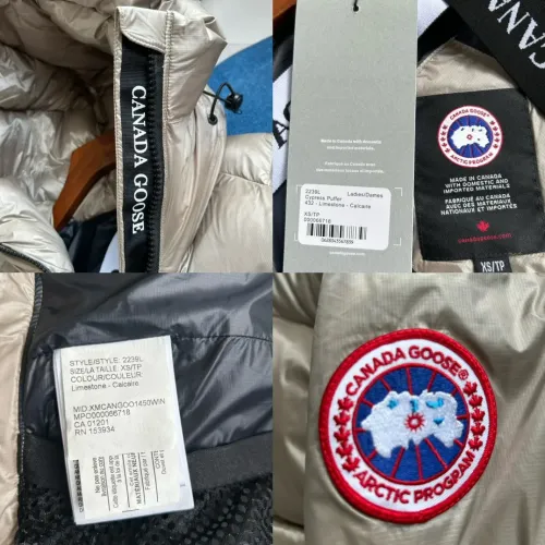 Cheap Canada Goose Down Feather Coat Long Sleeved For Women #1393301 Replica Wholesale [$182.00 USD] [ITEM#1393301] on Replica Canada Goose Down Feather Coat