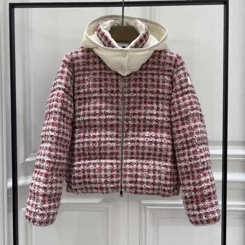 Cheap Moncler Down Feather Coat Long Sleeved For Women #1393369 Replica Wholesale [$205.00 USD] [ITEM#1393369] on Replica Moncler Down Feather Coat