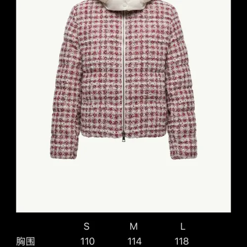 Cheap Moncler Down Feather Coat Long Sleeved For Women #1393369 Replica Wholesale [$205.00 USD] [ITEM#1393369] on Replica Moncler Down Feather Coat