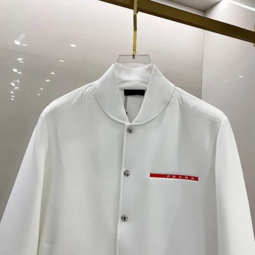 Cheap Prada Jackets Long Sleeved For Men #1393413 Replica Wholesale [$112.00 USD] [ITEM#1393413] on Replica Prada Jackets