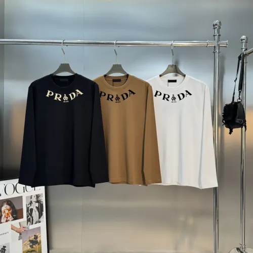 Cheap Prada T-Shirts Long Sleeved For Men #1393463 Replica Wholesale [$80.00 USD] [ITEM#1393463] on Replica Prada T-Shirts