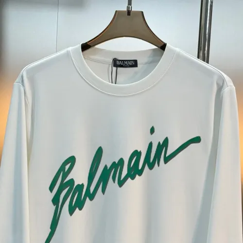Cheap Balmain T-Shirts Long Sleeved For Men #1393464 Replica Wholesale [$80.00 USD] [ITEM#1393464] on Replica Balmain T-Shirts