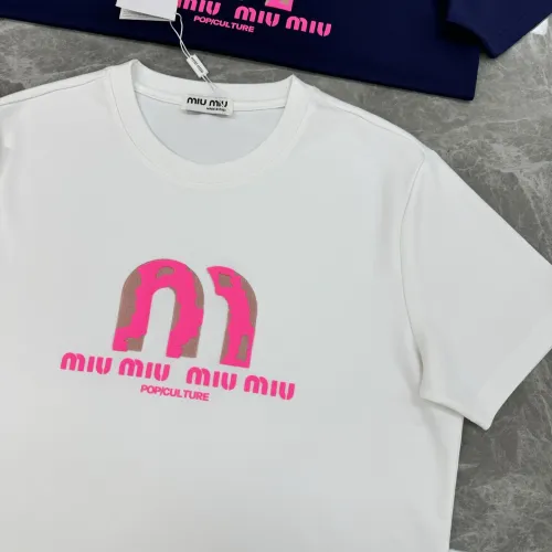 Cheap MIU MIU T-Shirts Short Sleeved For Men #1393607 Replica Wholesale [$80.00 USD] [ITEM#1393607] on Replica MIU MIU T-Shirts